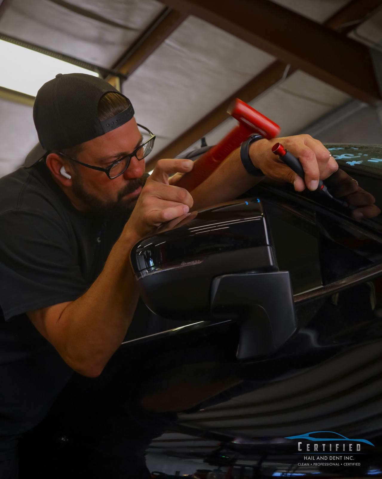 Hail repair technician Colorado Springs